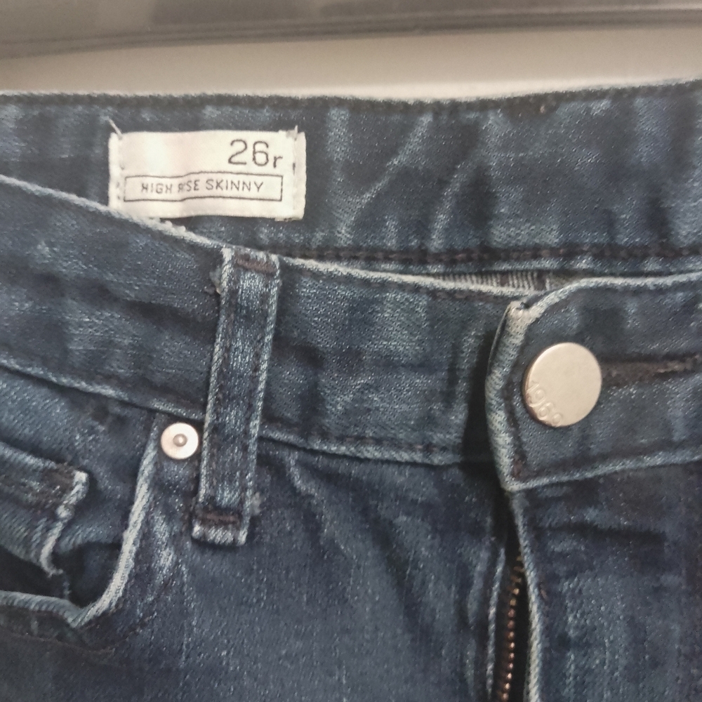gap 1969 jeans High Rise Skinny 26 R - Picture 2 of 4